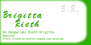 brigitta rieth business card